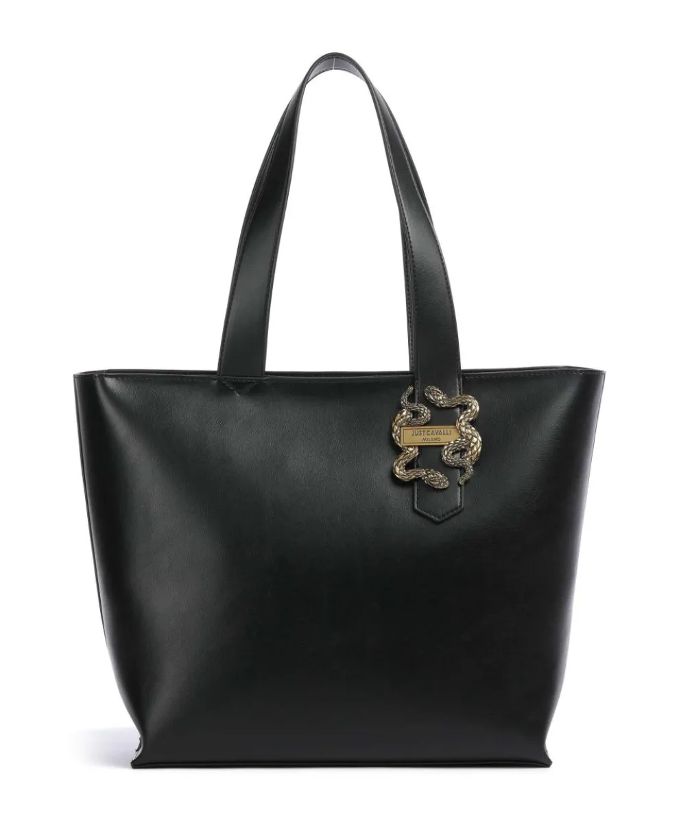 Iconic Snakes Tote bag imitation leather black