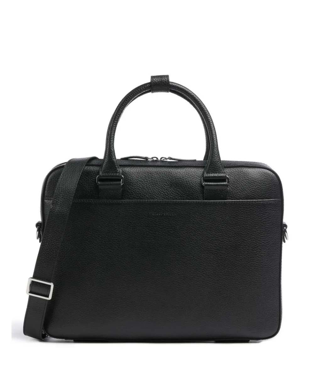Bosun Briefcase grained calfskin black
