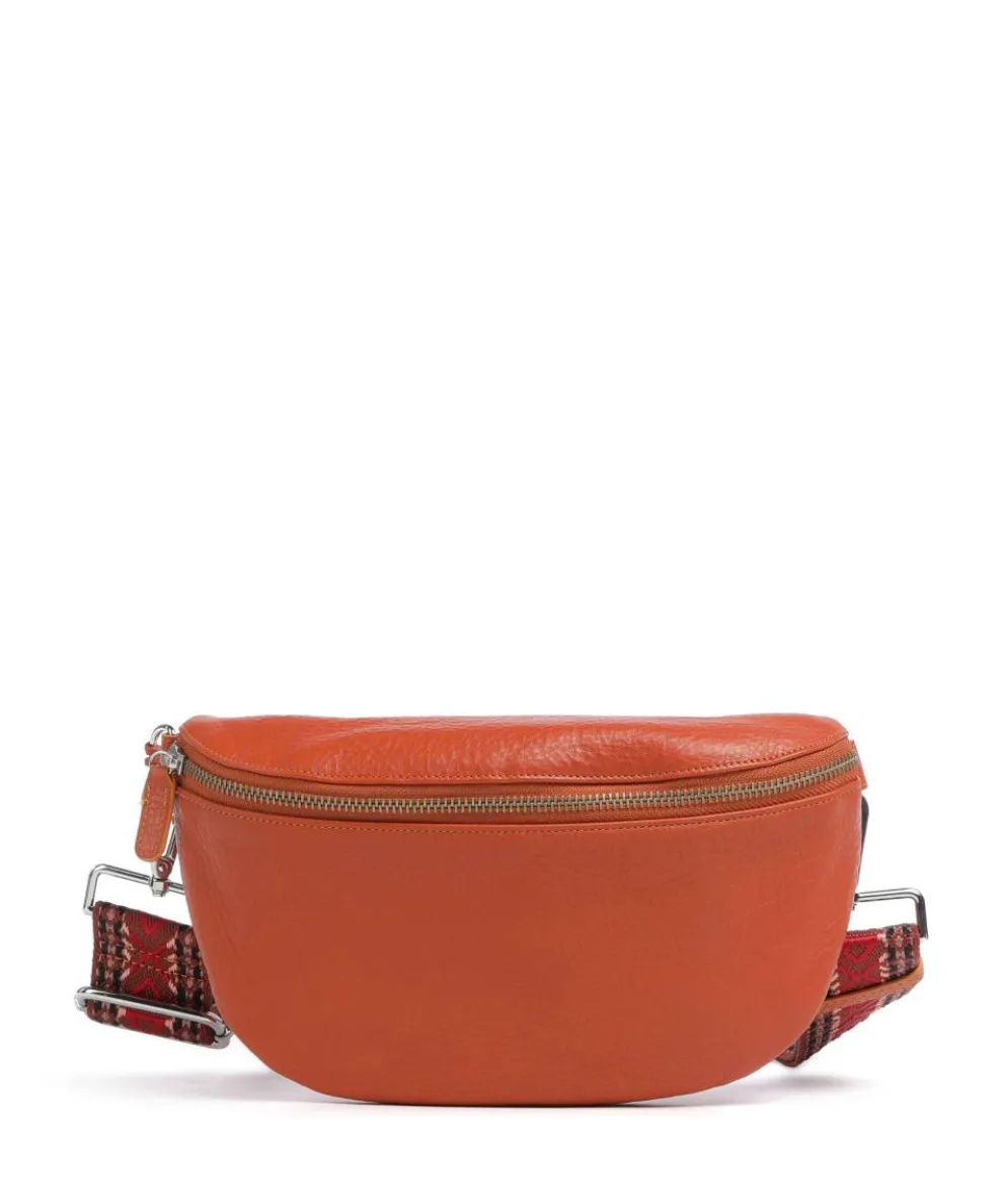 Crossbody bag soft cow leather tan