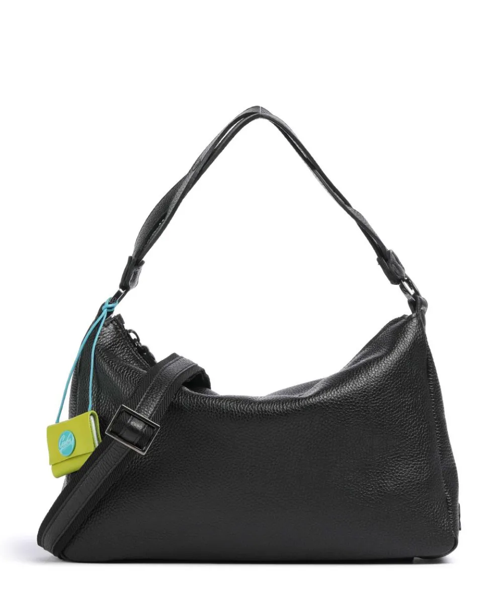 Delos Calliope Hobo bag grained calfskin black