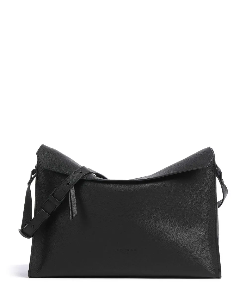 Lora Small Pebble M Shoulder bag grained cow leather black