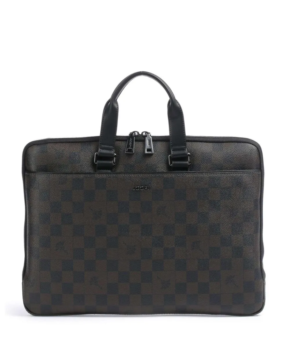 Cortina Piazza Janus Briefcase 13″ imitation leather brown/black