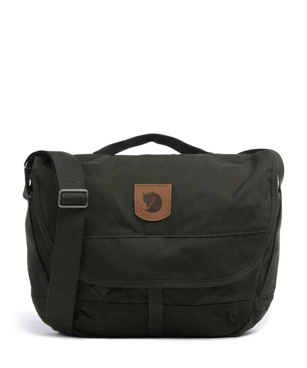 Greenland Small Briefcase 13″ organic cotton, recycled polyester dark green