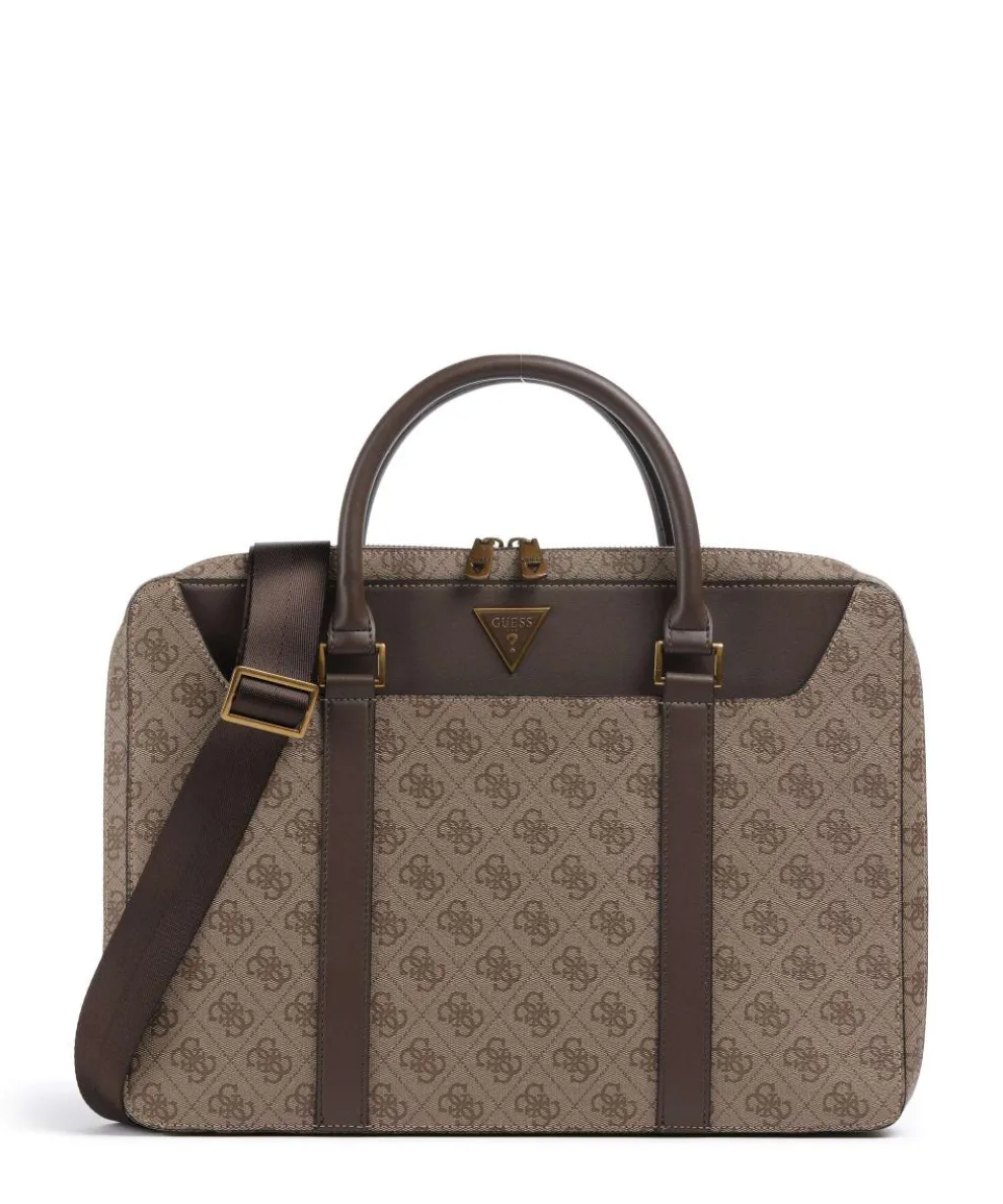Vezzola Briefcase 13″ imitation leather beige/brown