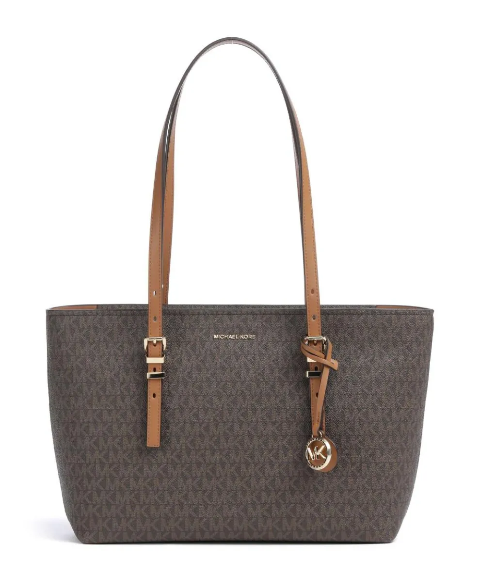 Quinn Medium Tote bag imitation leather dark brown