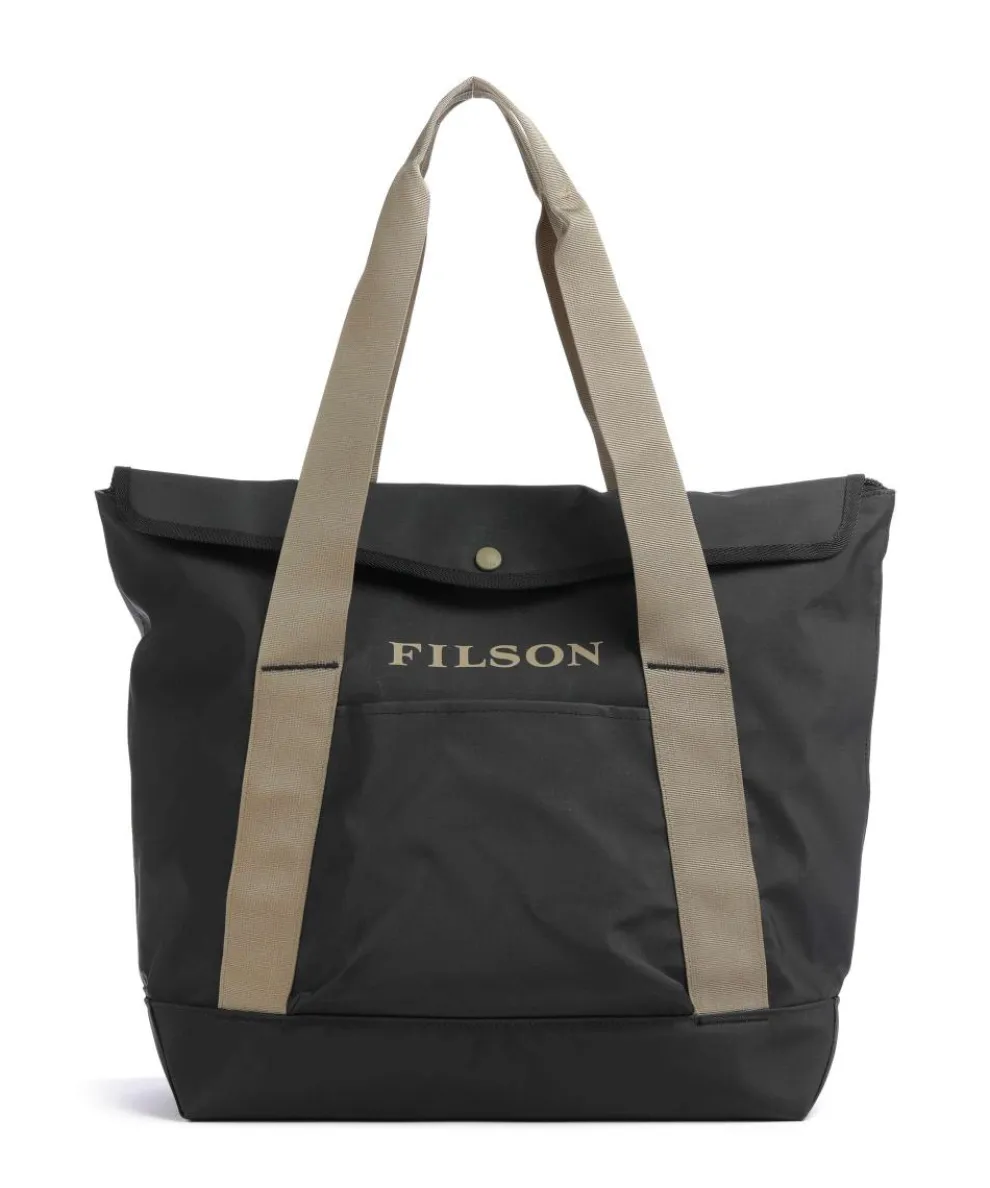 Printed Shrub Tote bag 16″ recycled polyester black