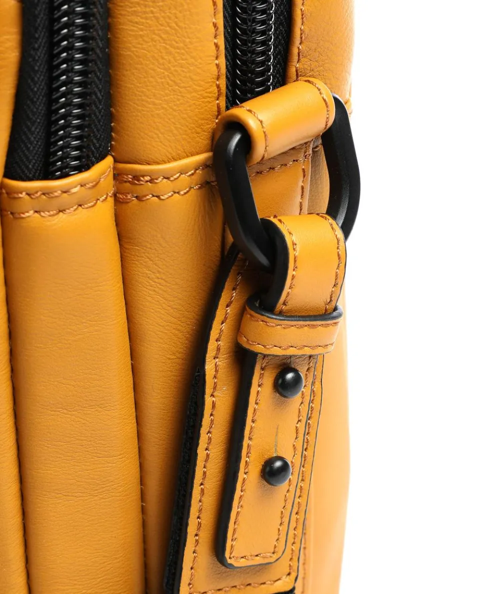 Nappa X Charlie RFID Briefcase 15″ leather yellow