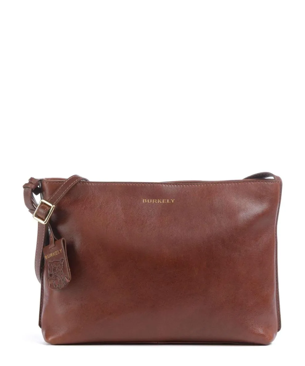 Fine Florence Crossbody bag fine grain leather brown