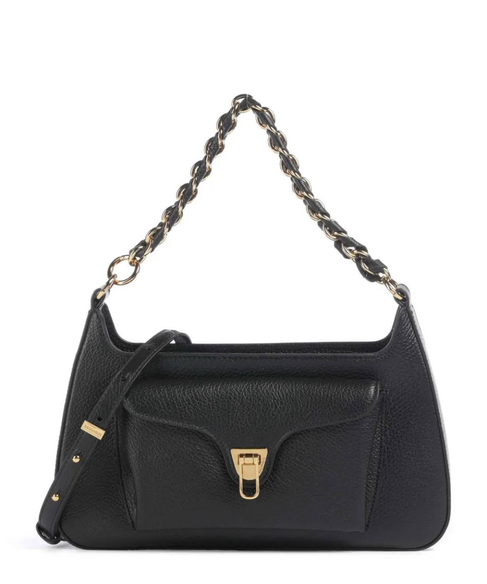 Beat Shoulder bag grained cow leather black