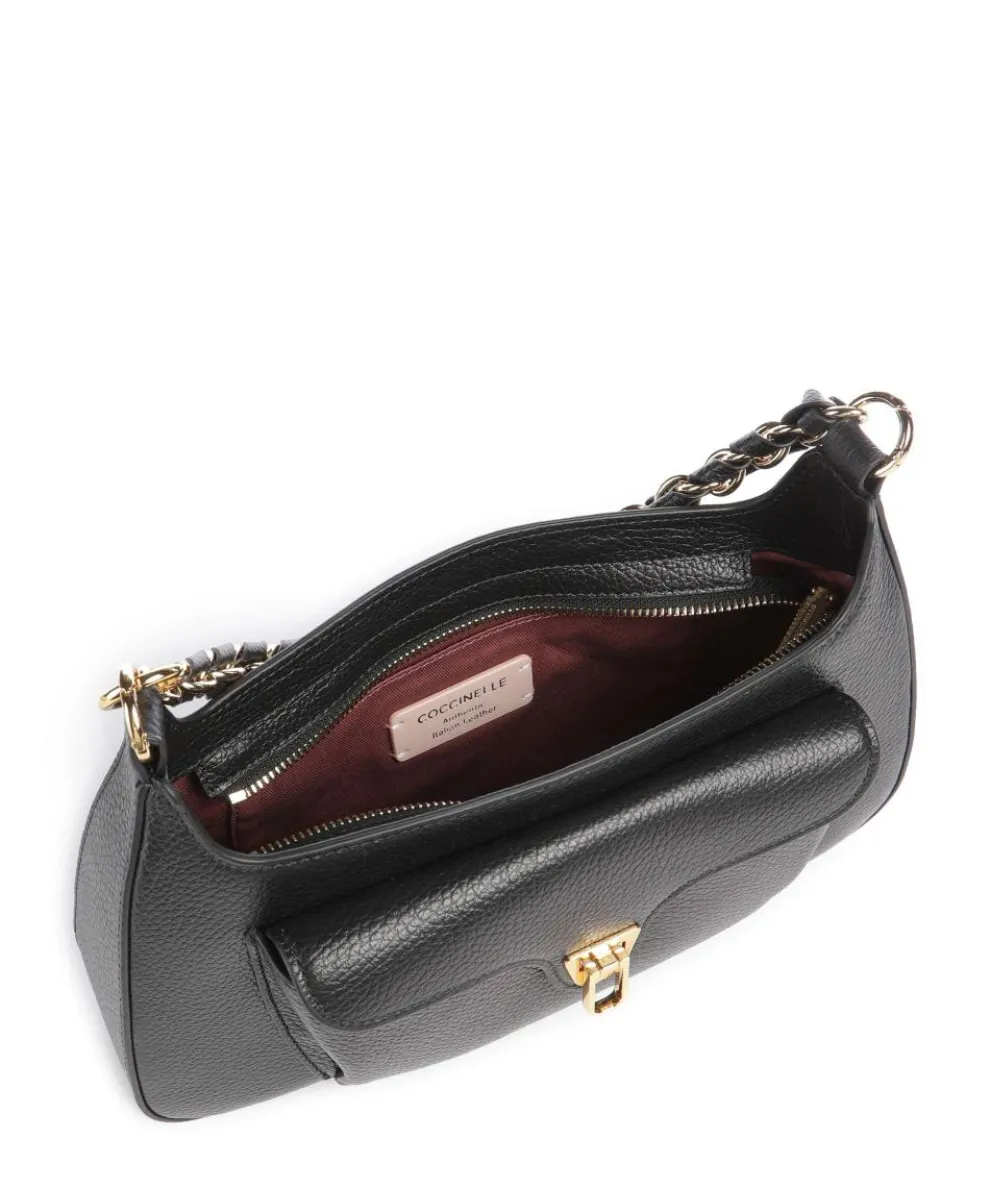 Beat Shoulder bag grained cow leather black