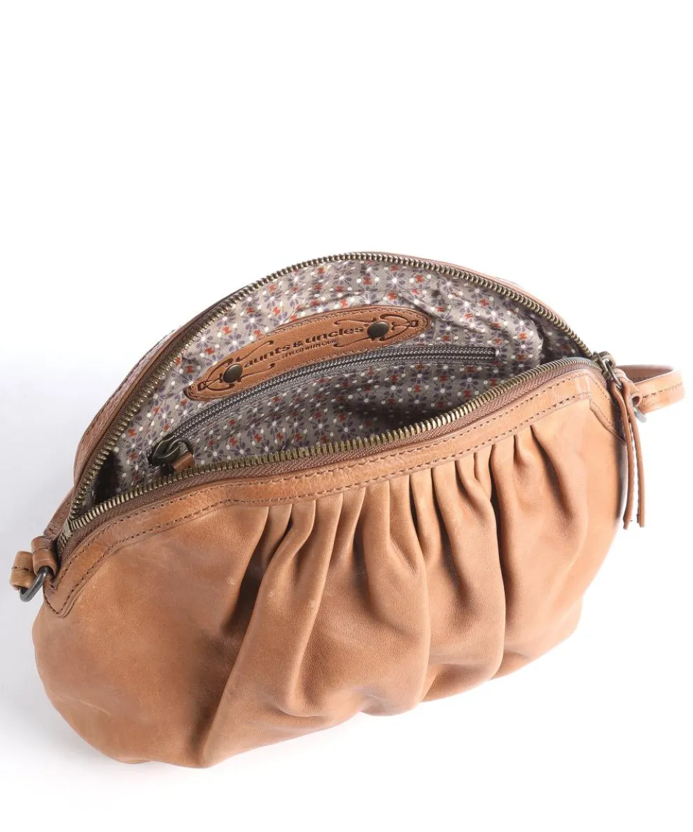 Coffee Klatsch Aubrey Shoulder bag grained cow leather brown