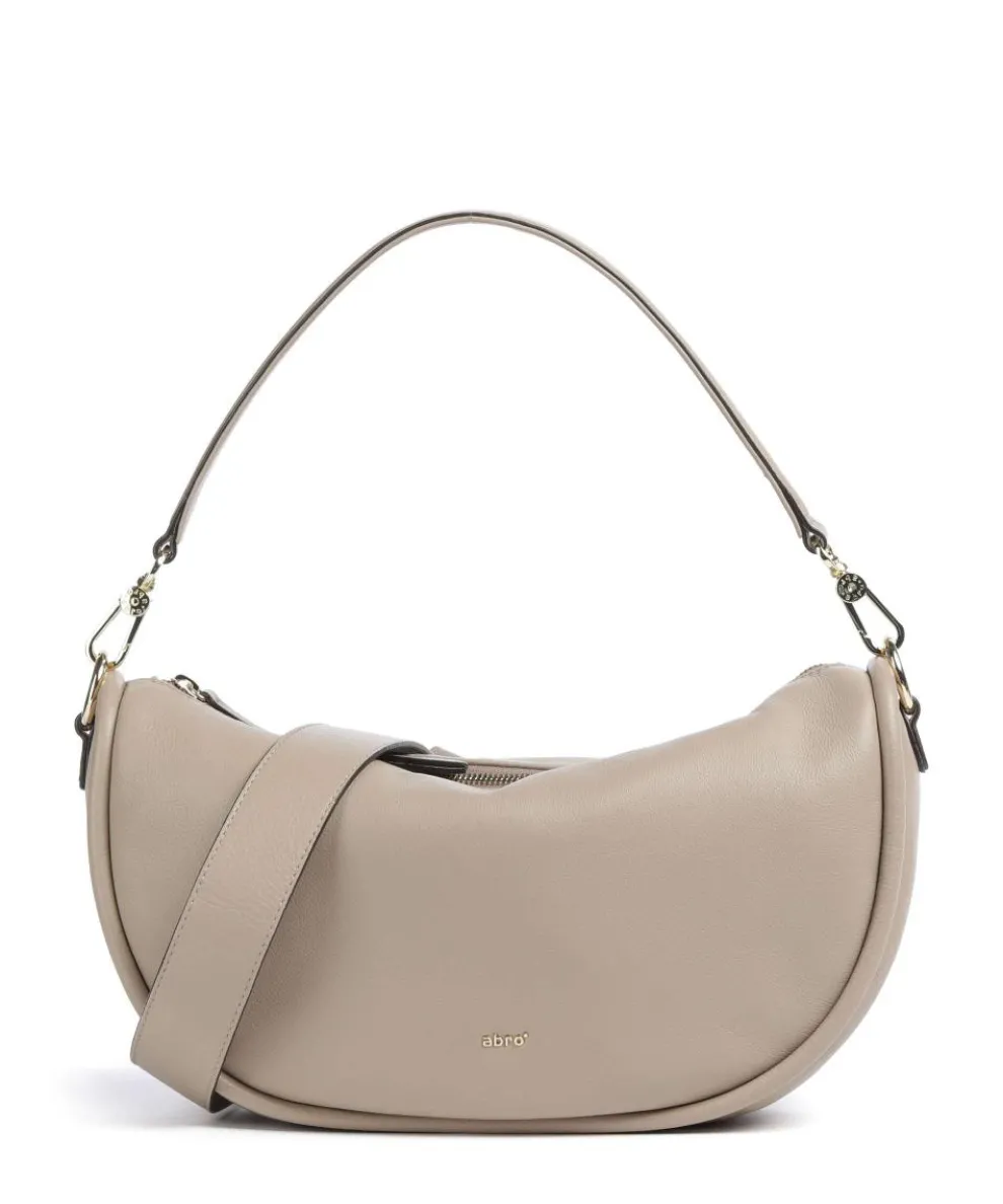 Dalia Willow Hobo bag grained leather beige