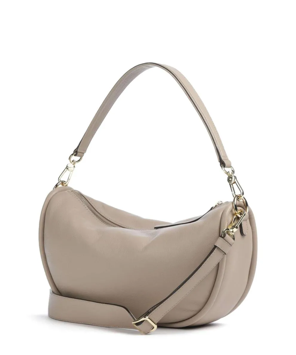Dalia Willow Hobo bag grained leather beige