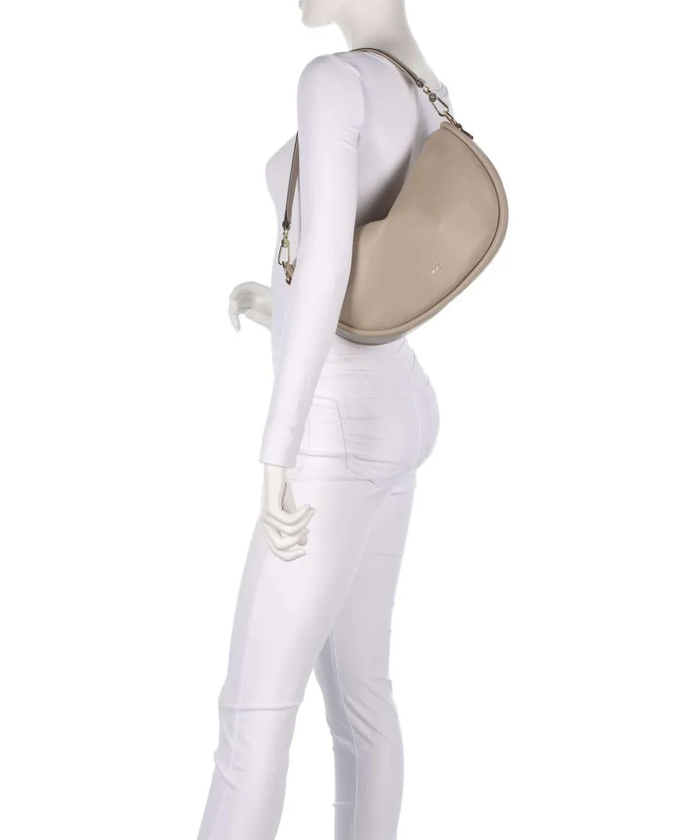 Dalia Willow Hobo bag grained leather beige