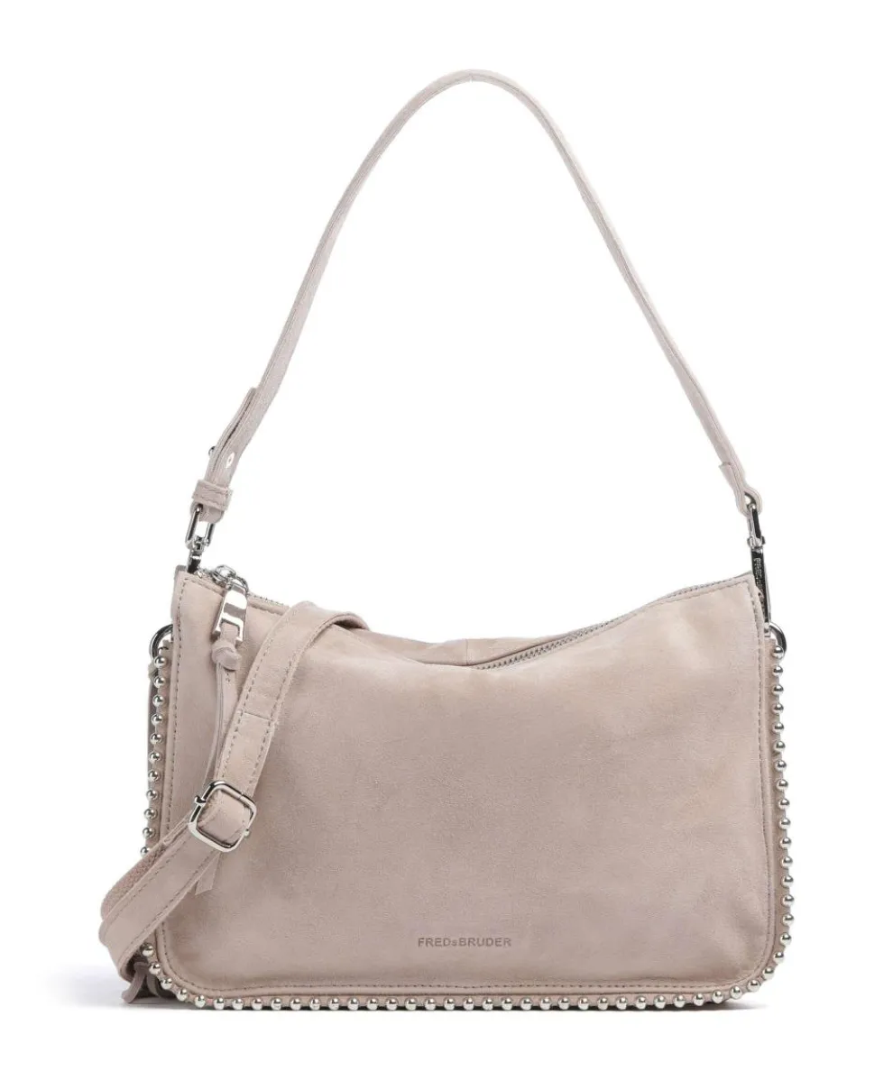 All About Beads Shoulder bag brushed leather nude