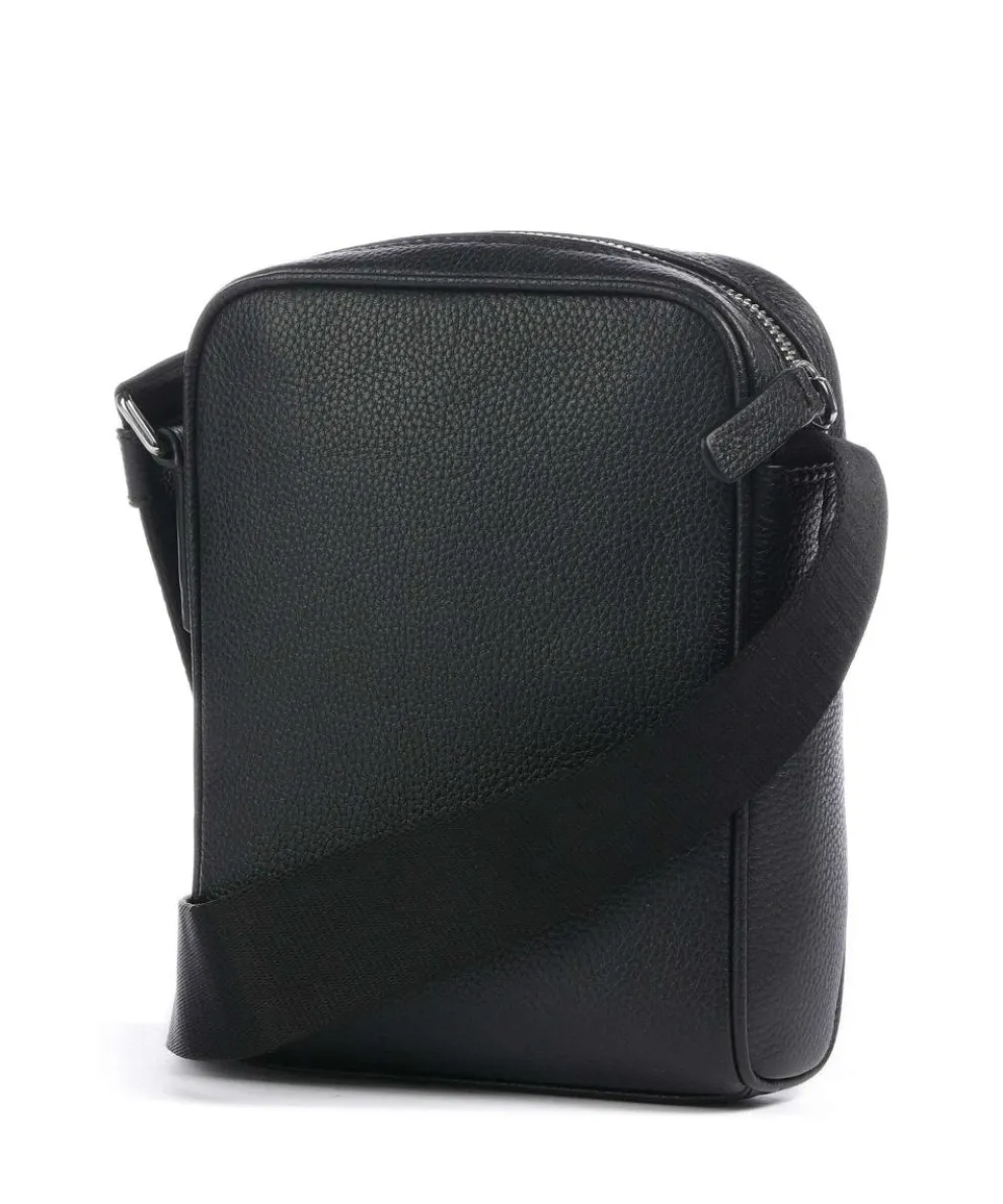 Charles Crossbody bag grained leather black