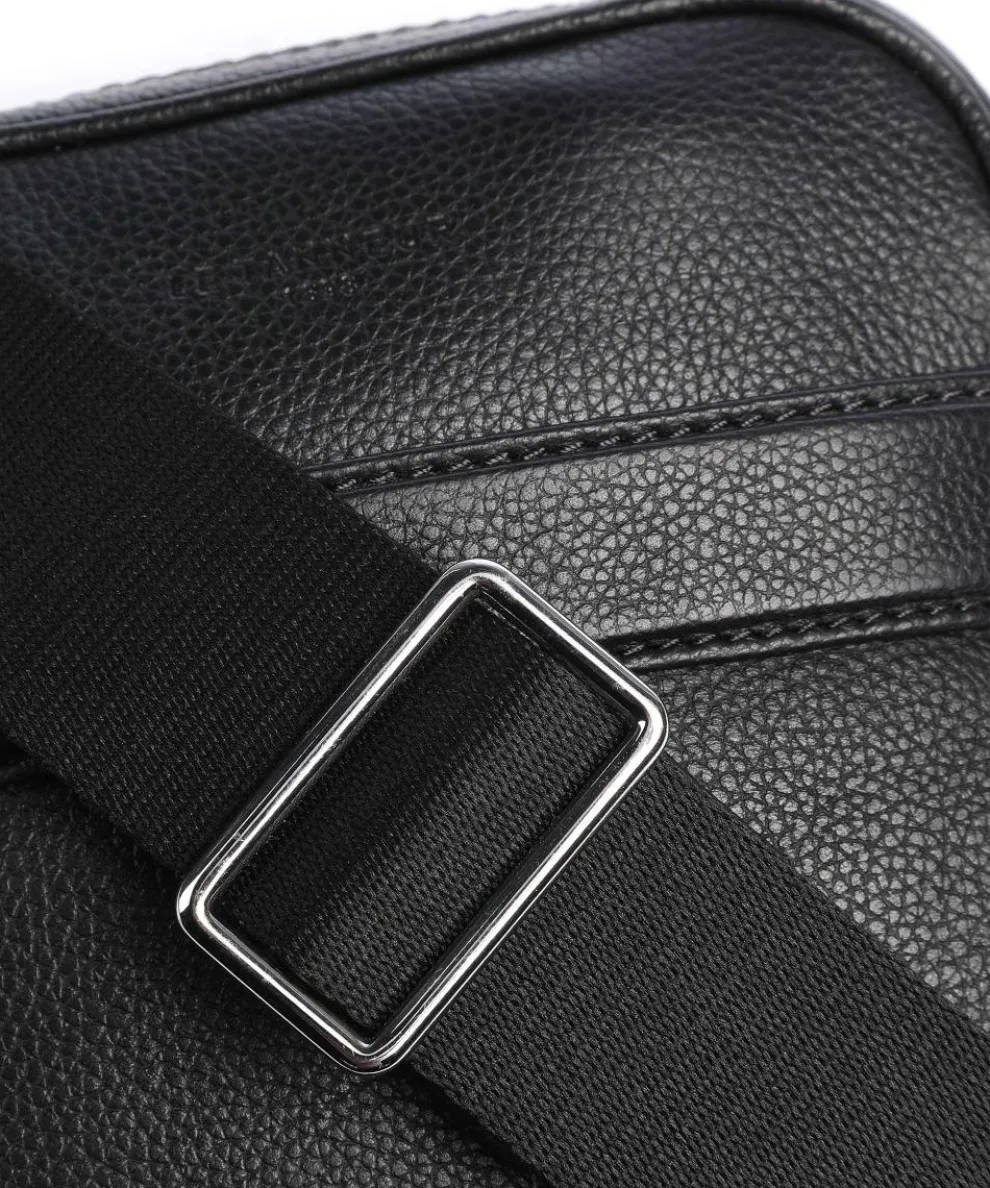 Charles Crossbody bag grained leather black