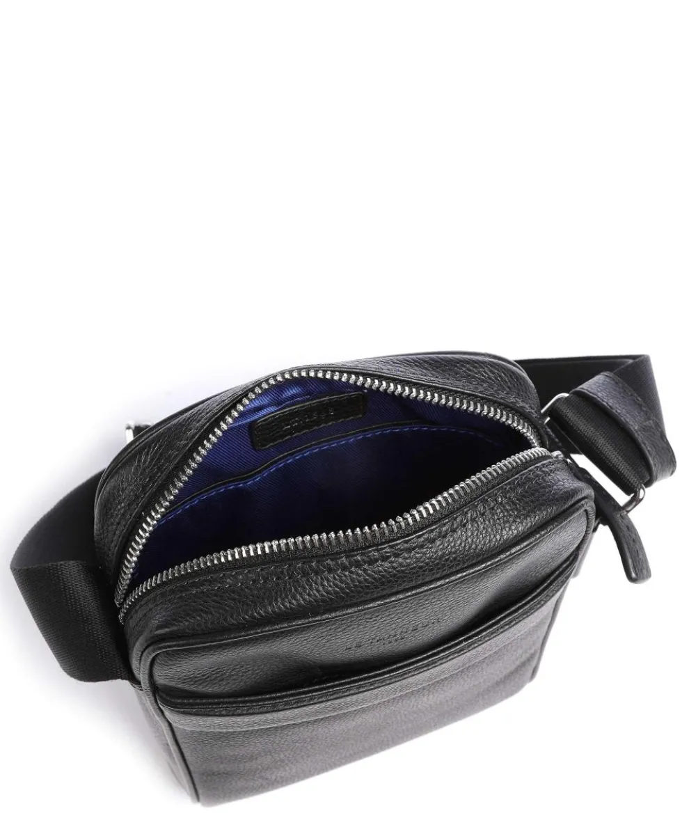 Charles Crossbody bag grained leather black