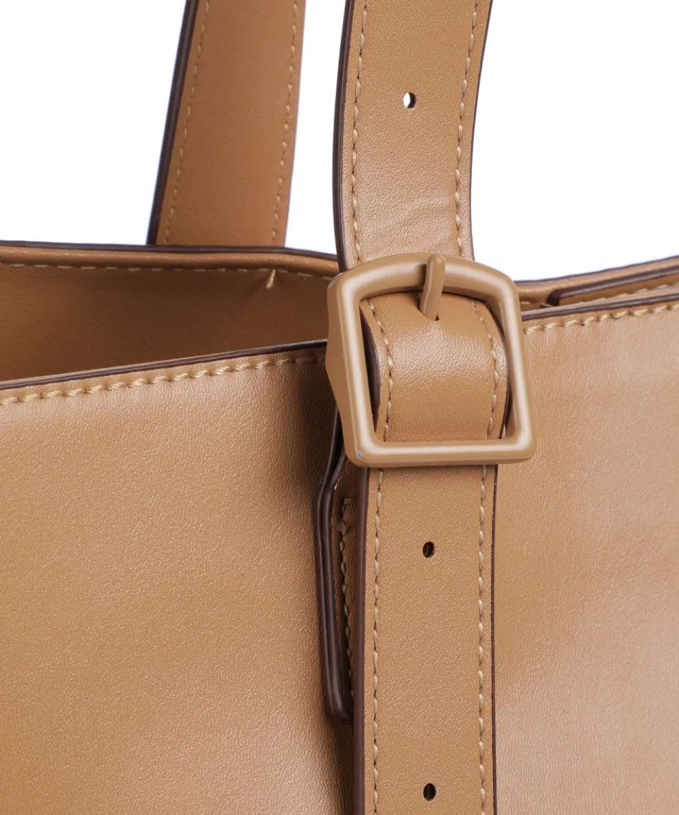 Zita Tote bag imitation leather light brown