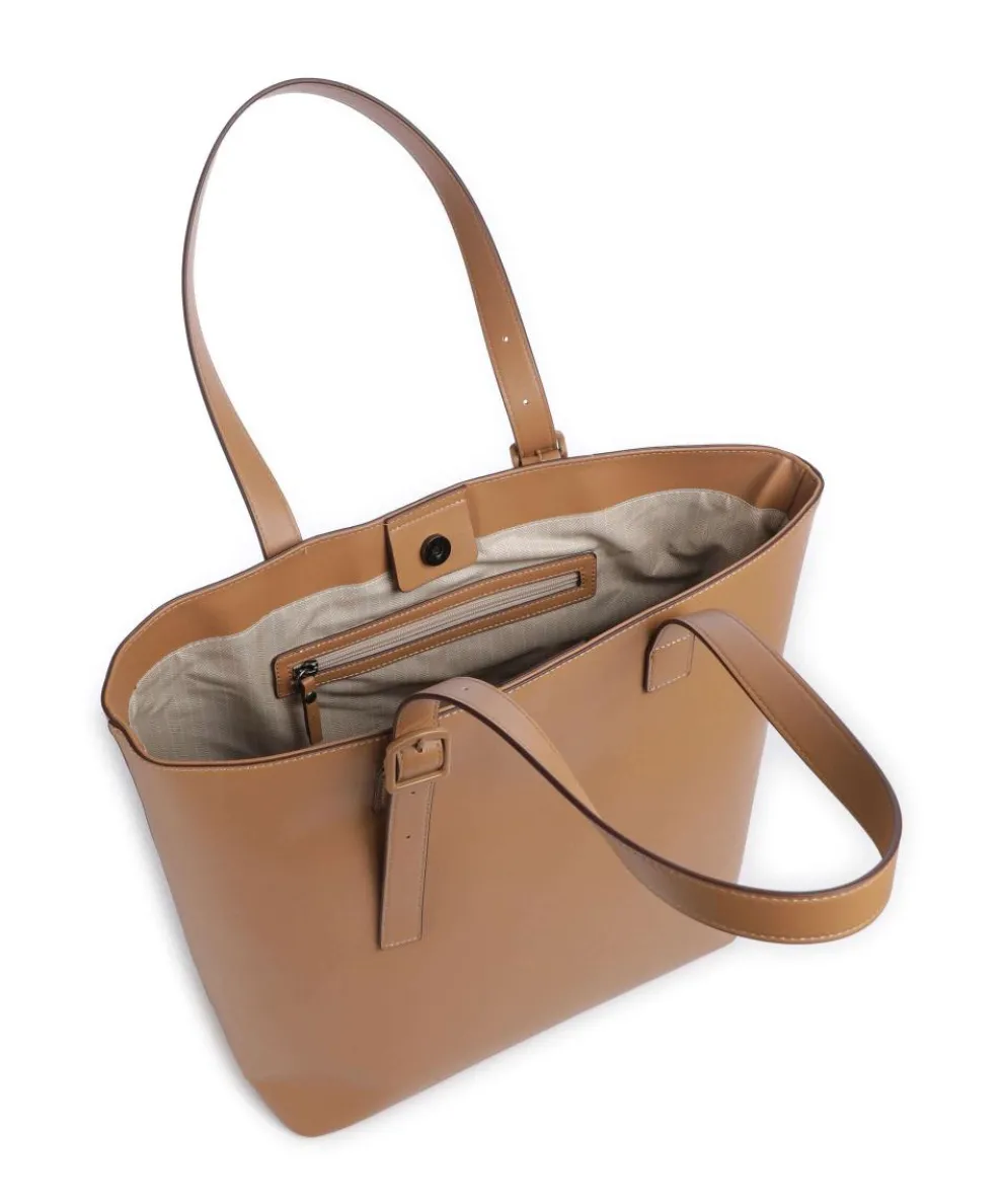 Zita Tote bag imitation leather light brown