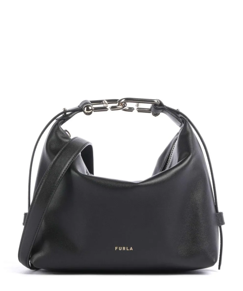 Tonie Mini Handbag fine grain leather black
