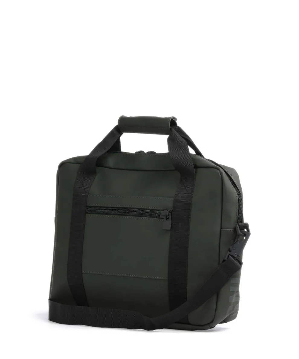 Briefcase 14″ polyurethane, polyester dark green