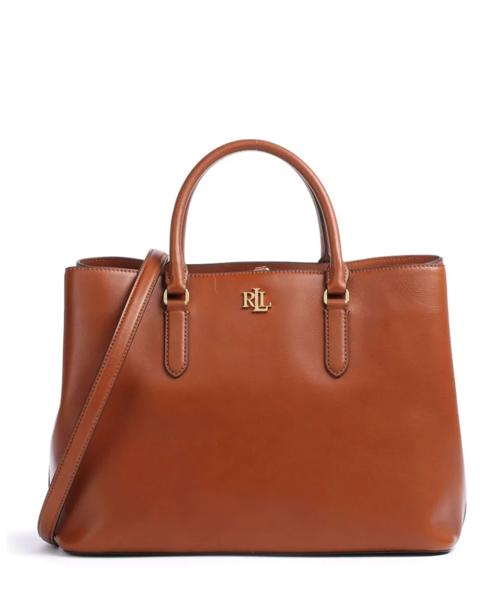 Marcy 36 Handbag fine grain cow leather tan