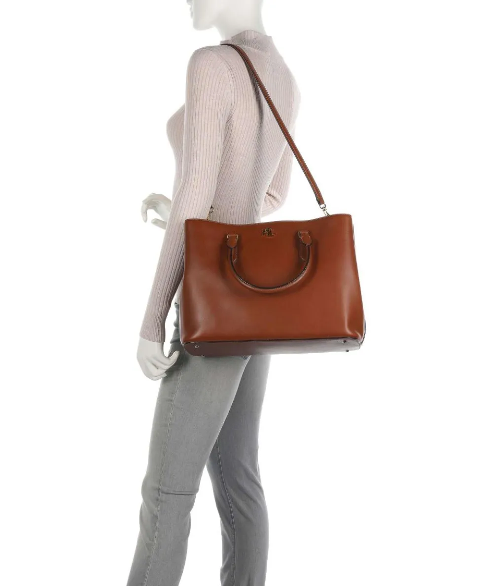 Marcy 36 Handbag fine grain cow leather tan