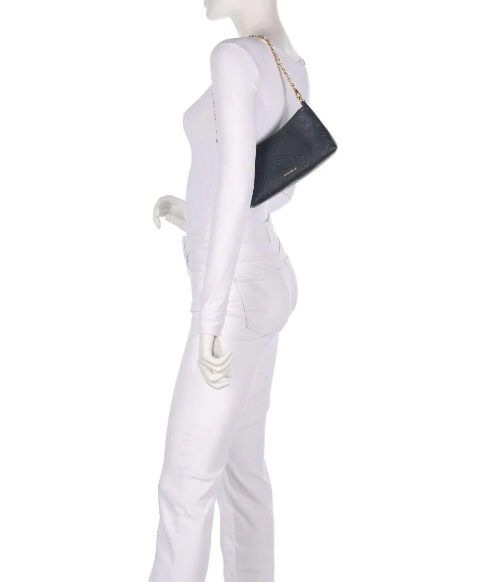 Aura Shoulder bag grained leather dark blue