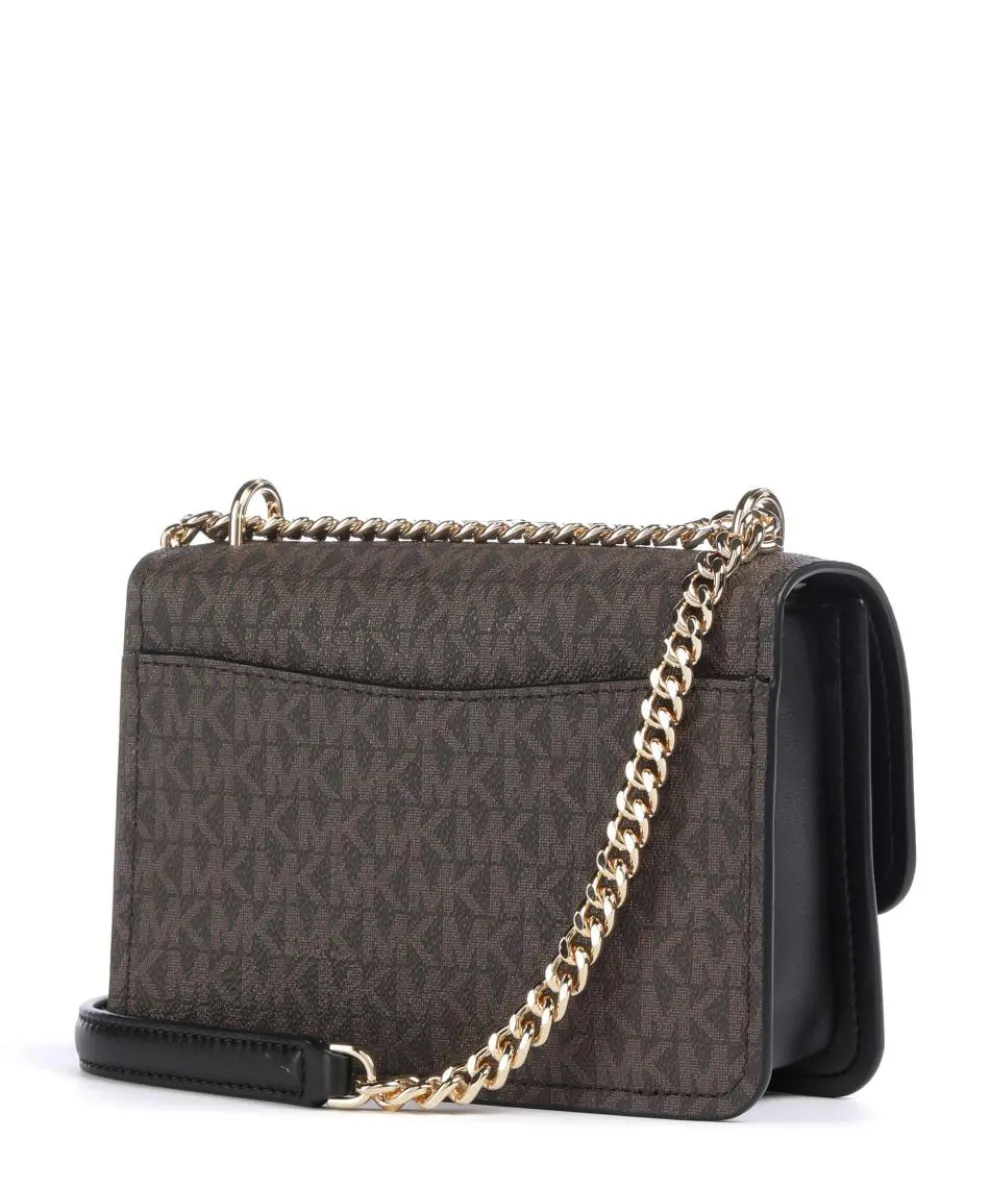 Claire Small Shoulder bag imitation leather dark brown