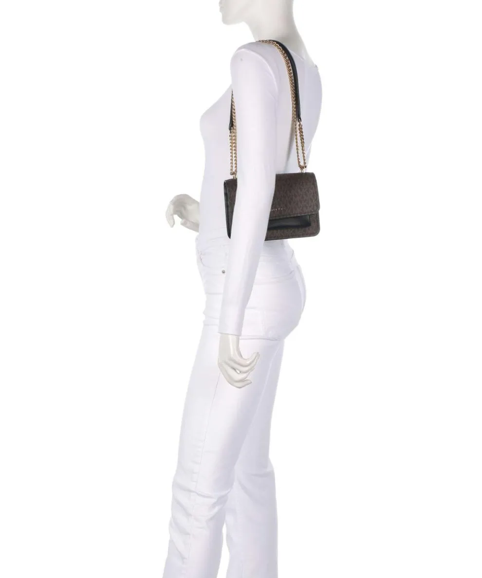 Claire Small Shoulder bag imitation leather dark brown