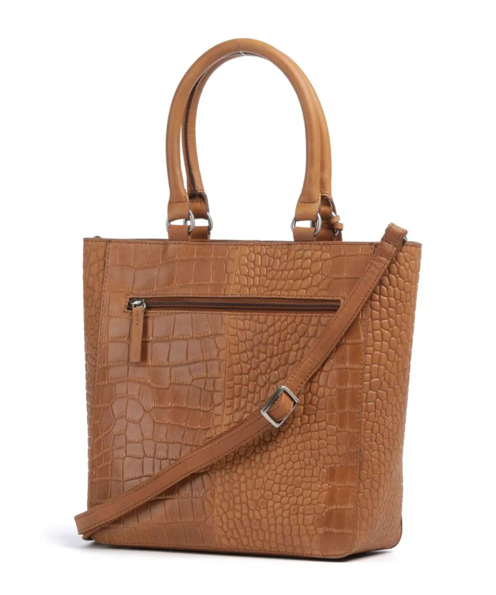 Cool Colbie Handbag embossed leather cognac
