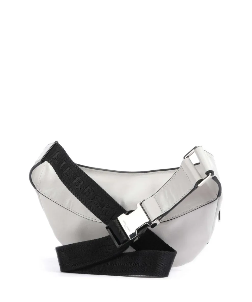 Chudy Paper Touch Crinkle S Fanny pack fine grain leather white