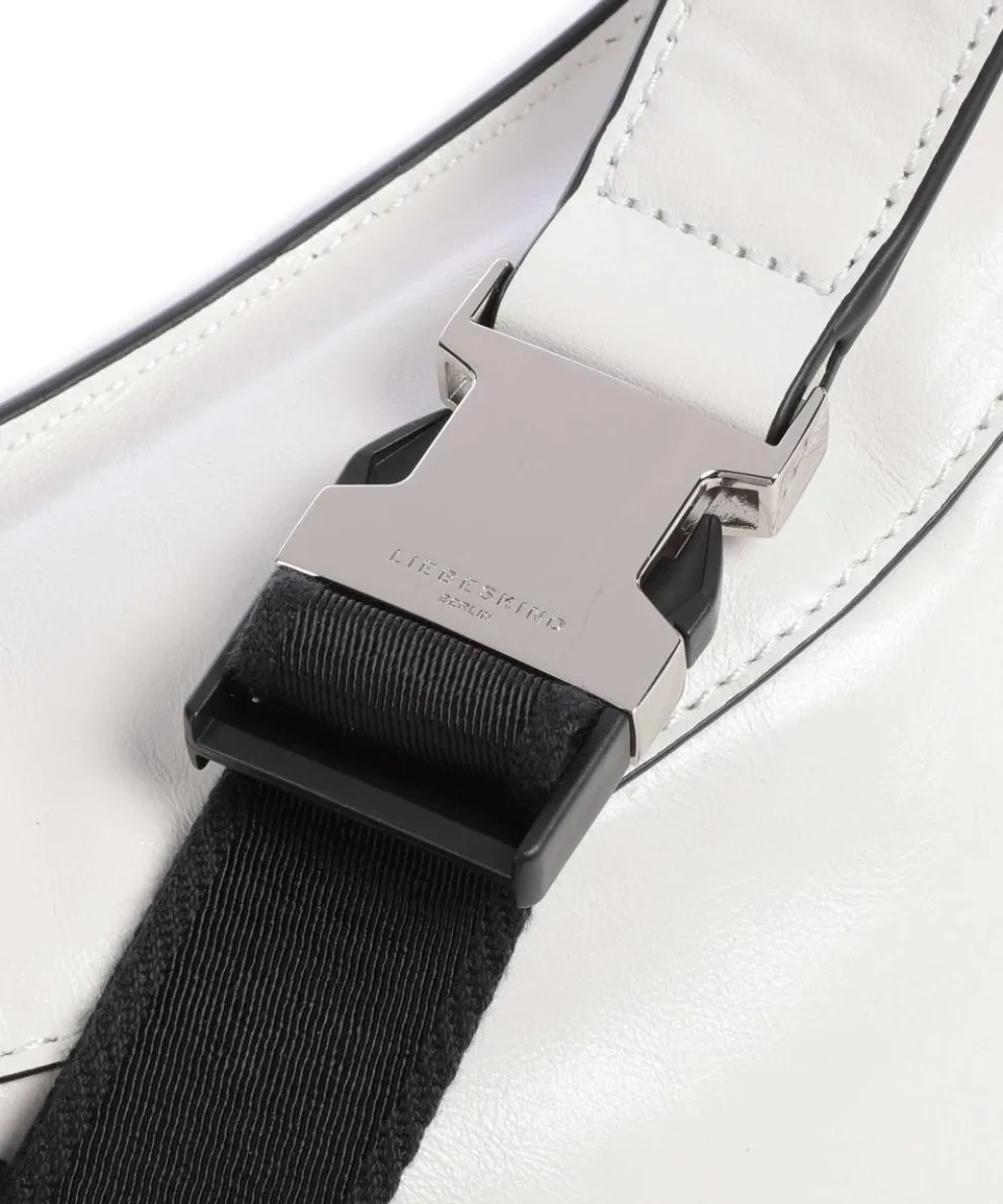 Chudy Paper Touch Crinkle S Fanny pack fine grain leather white