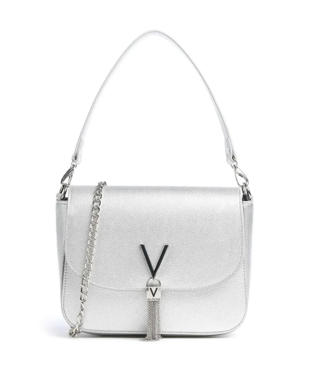 Divina Shoulder bag imitation leather silver