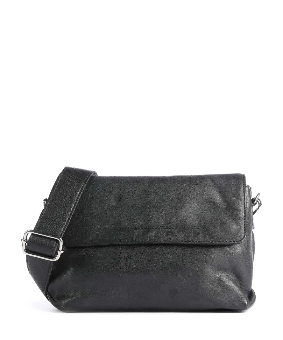 Khloe Khloe Crossbody bag fine grain leather black