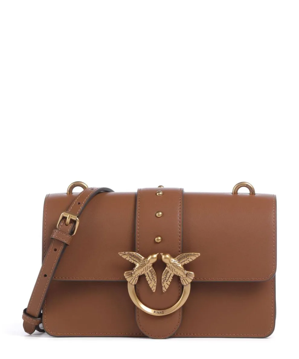 Love One Mini Crossbody bag softly grained calfskin brown