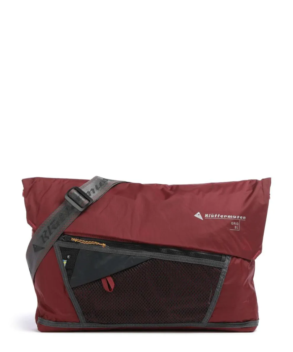Gaut Messenger bag 14″ polyamide dark red