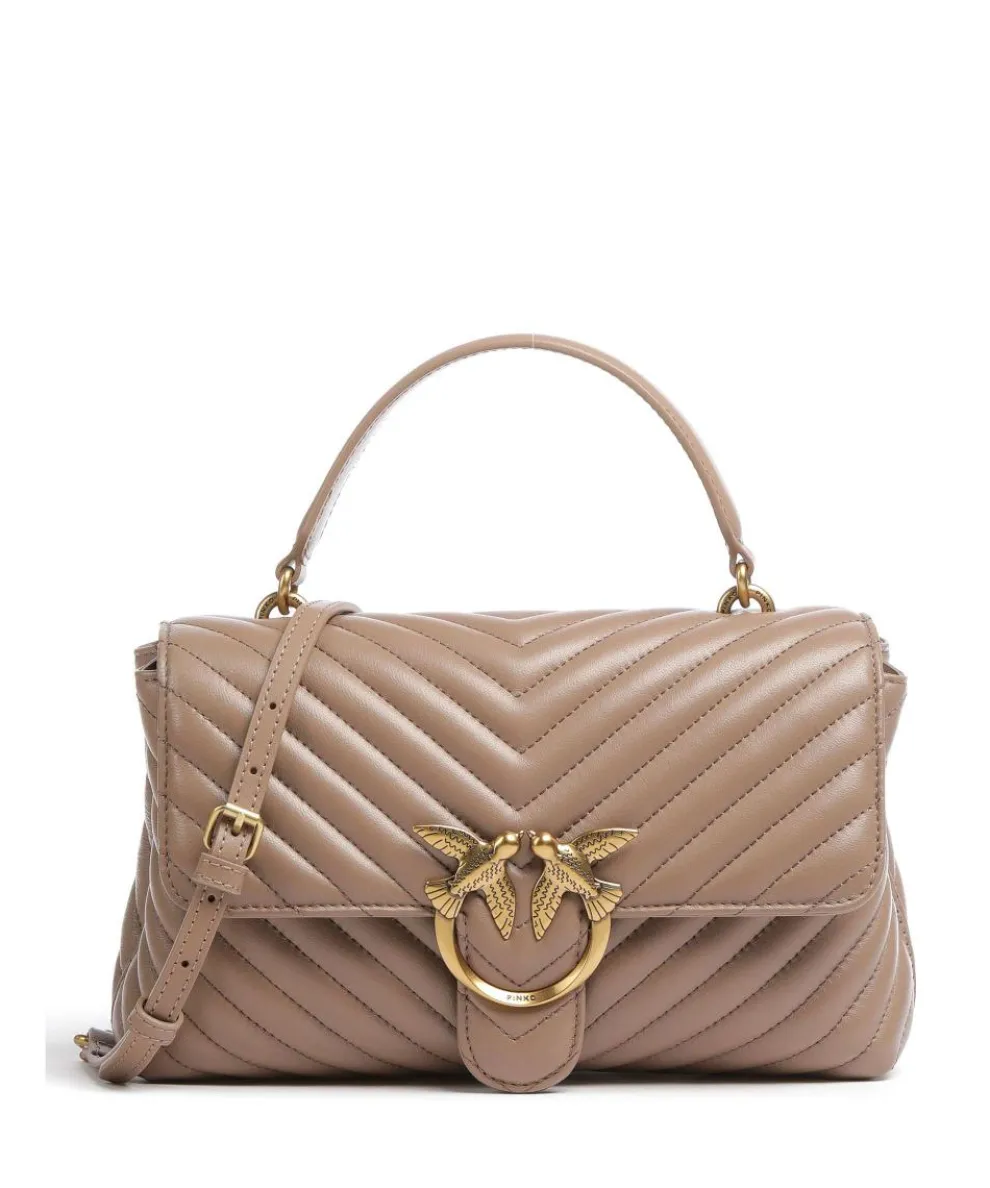 Love Lady Puff Classic Handbag sheepskin leather light brown