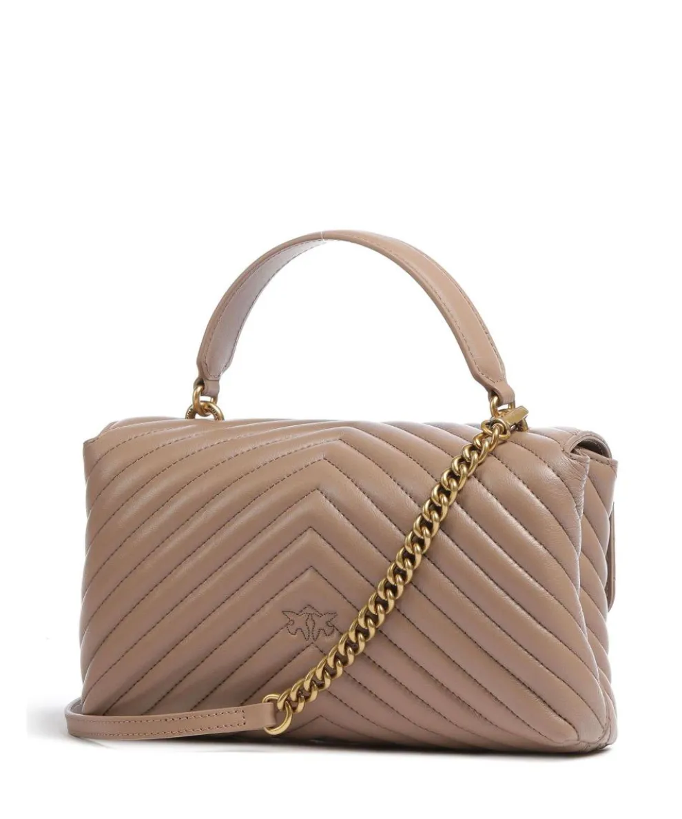 Love Lady Puff Classic Handbag sheepskin leather light brown