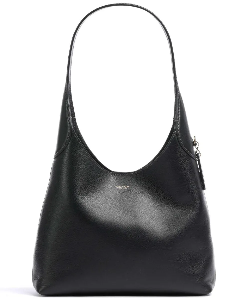 Brooklyn 28 Hobo bag fine grain leather black