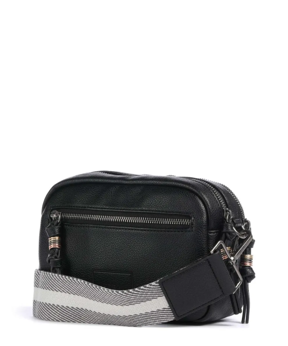 Bestie Crossbody bag recycled leather, polyurethane black