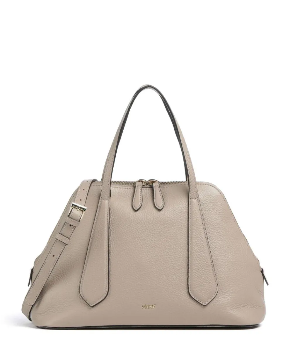 Agave Chachacha Handbag grained leather beige
