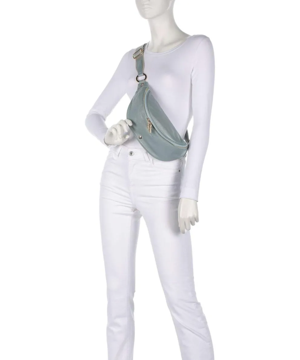 Geneva Fanny pack grained cow leather light blue