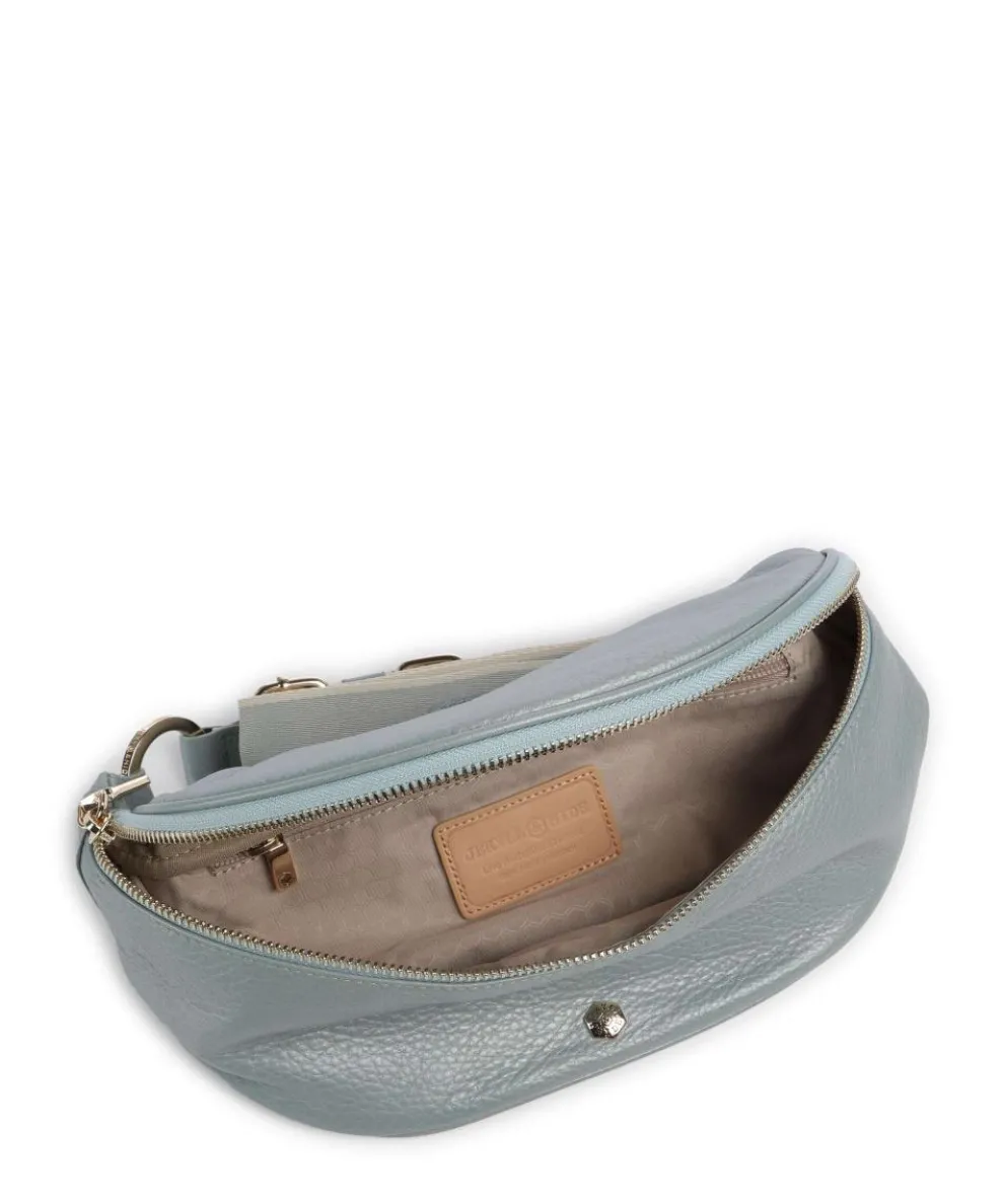 Geneva Fanny pack grained cow leather light blue