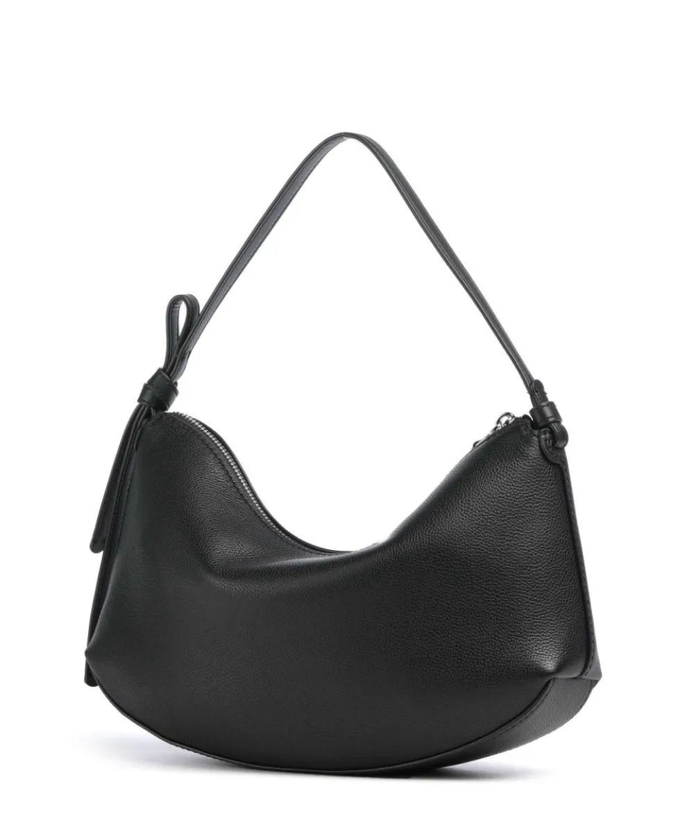 Loop Hobo bag grained cow leather black
