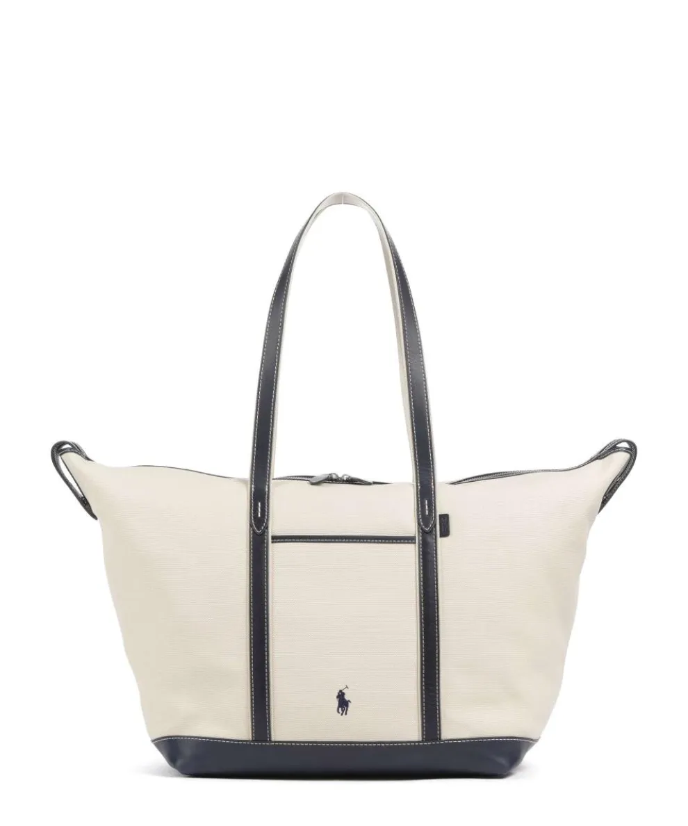 Canvas Large Tote bag canvas beige/blue