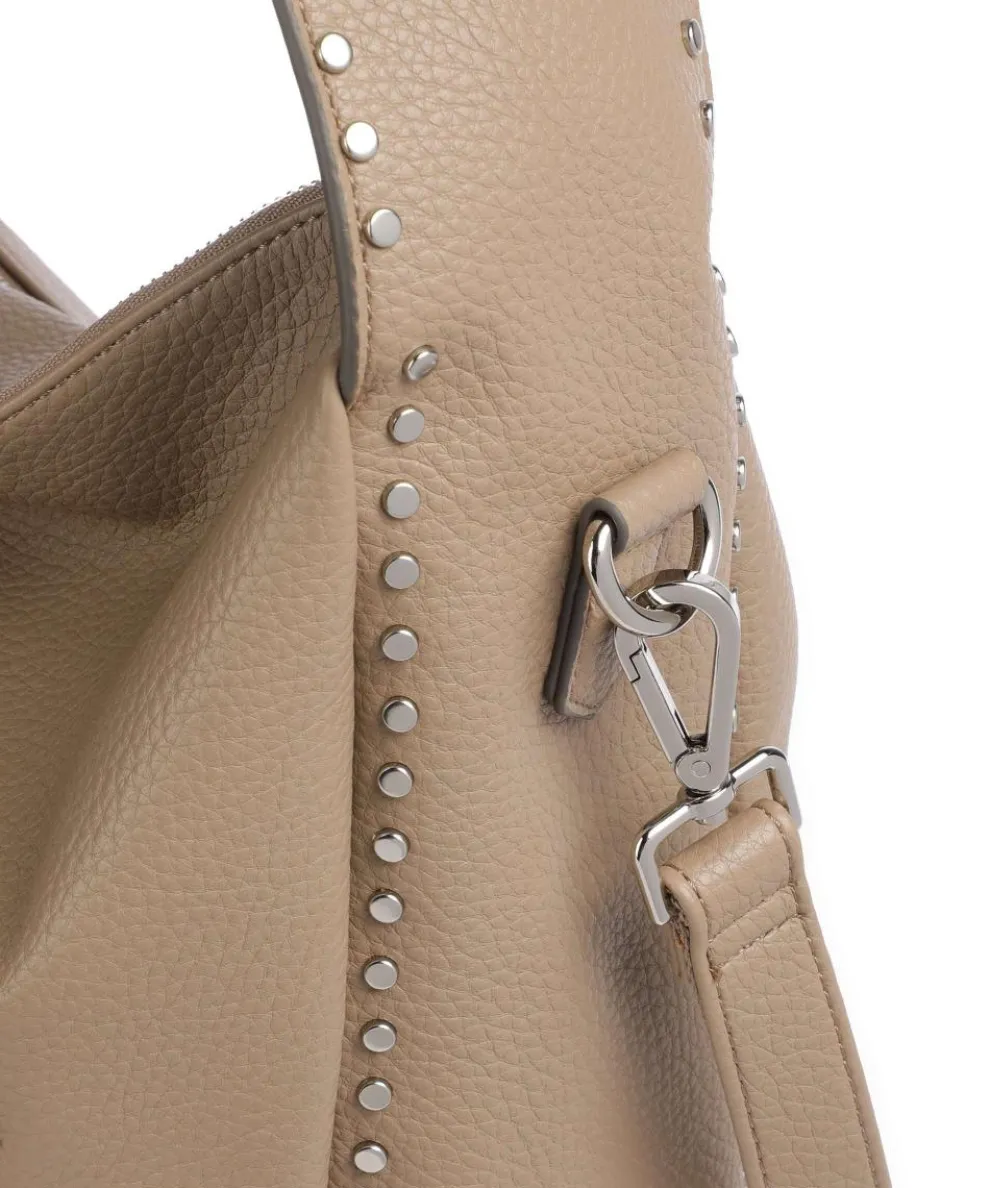 Feel Wild Hobo bag grained leather light brown