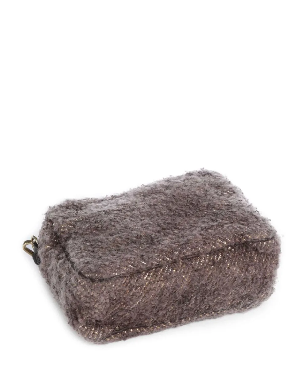 Shoulder bag fabric dark brown