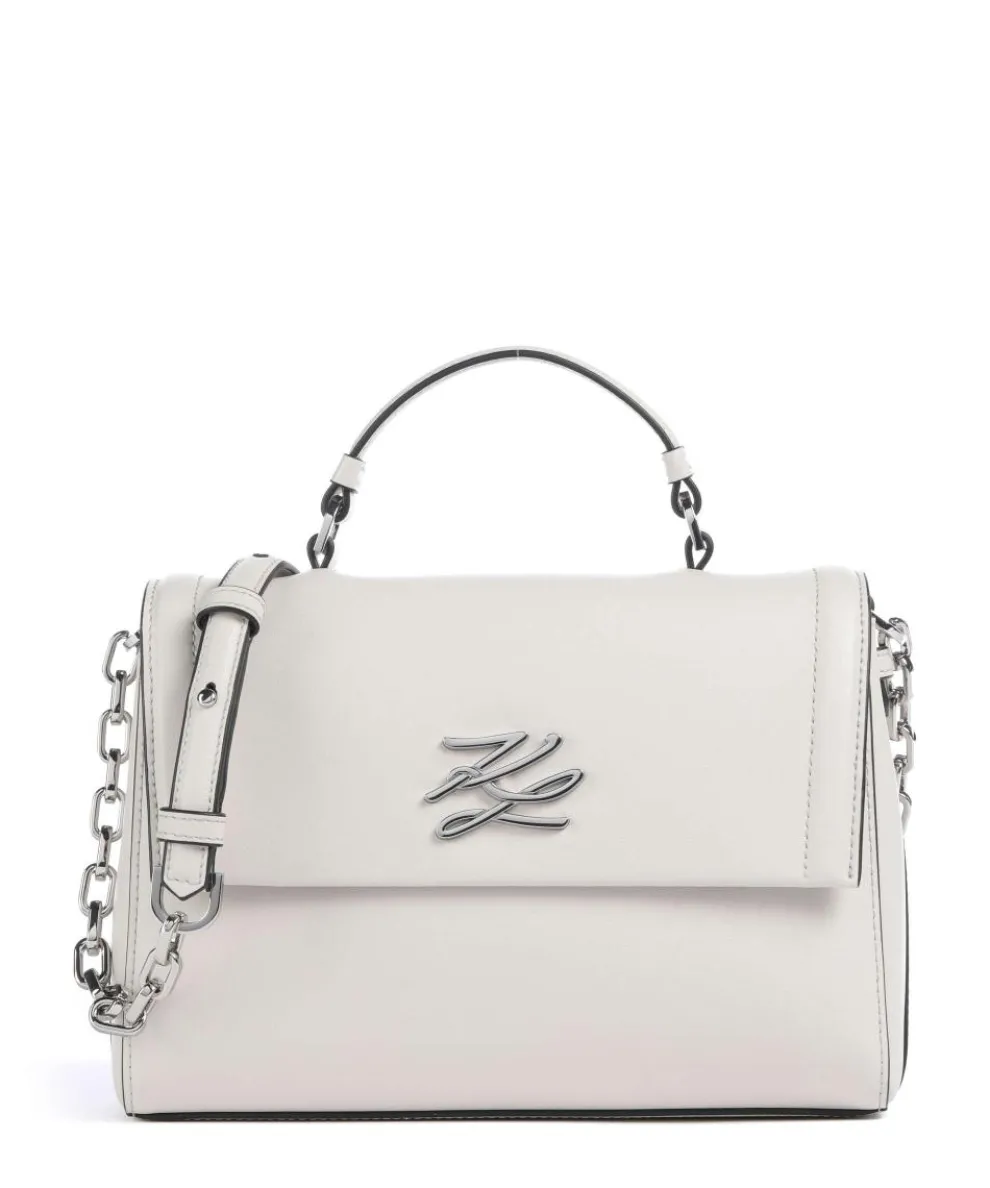 K/Autograph Crossbody bag fine grain cow leather ivory